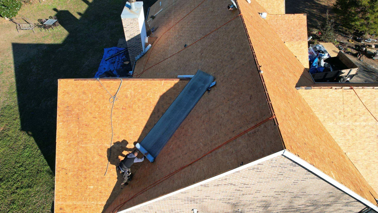 Roof deck before the new installation